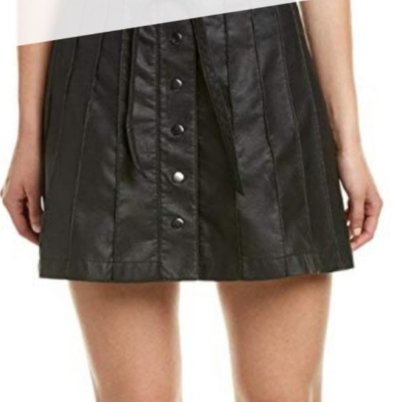 Free People Dresses & Skirts - Free People Faux Leather skirt